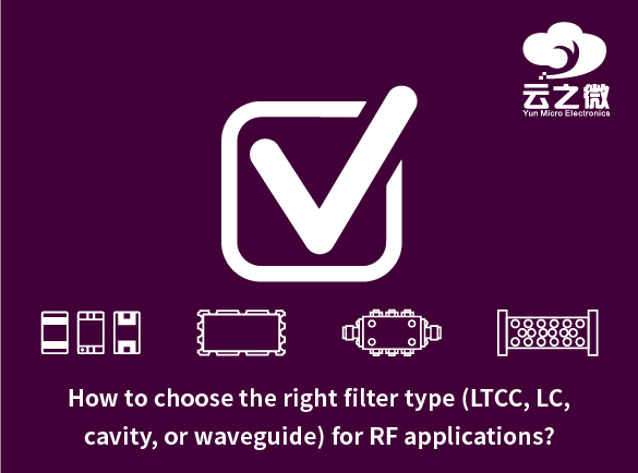 Comment choisir le bon type de filtre (LTCC, LC, cavité ou guide d'ondes) pour les applications RF ?